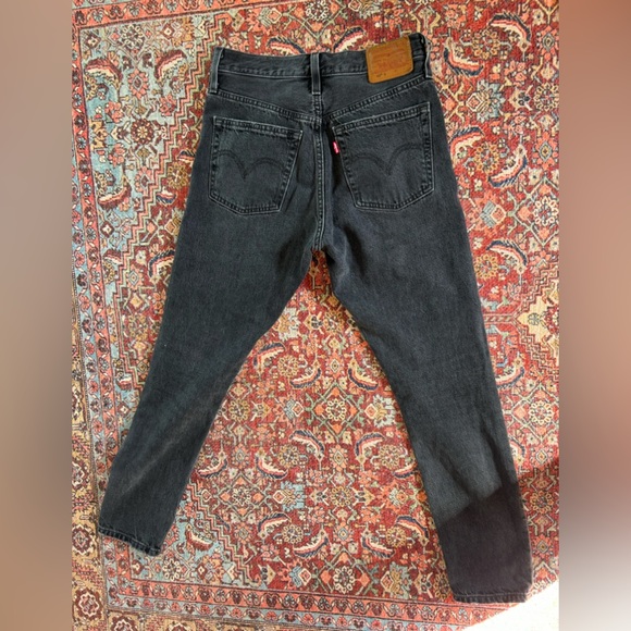 Levi’s 501 Skinny Filiforme Black Denim Jeans - Picture 7 of 11